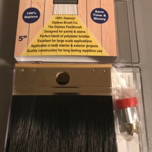 DIPLESS BRUSH (Starter Kit) - 5" Wood Block - Inlcudes Dipless Brush & connector kit